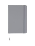 Carnet A5 avec couverture PU recyclé Eva Matières : caoutchouc Couleurs : gris personnalisable avec votre logo