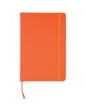 Carnet A5 avec couverture PU recyclé Eva Matières : caoutchouc Couleurs : orange marquage laser ultra précis
