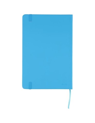 Carnet A5 avec couverture PU recyclé Eva Matières : caoutchouc Couleurs : jaune personnalisable avec votre logo