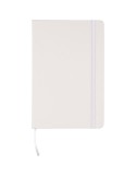 Carnet A5 avec couverture PU recyclé Eva Matières : caoutchouc Couleurs : blanc livraison express 24h 48h
