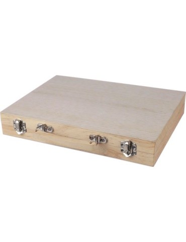 Coffret à dessin en bois Thessaly Matières : bois Couleurs : brun goodies publicitaire événementiel