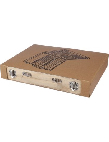 Coffret à dessin en bois Thessaly Matières : bois Couleurs : brun impression haute définition