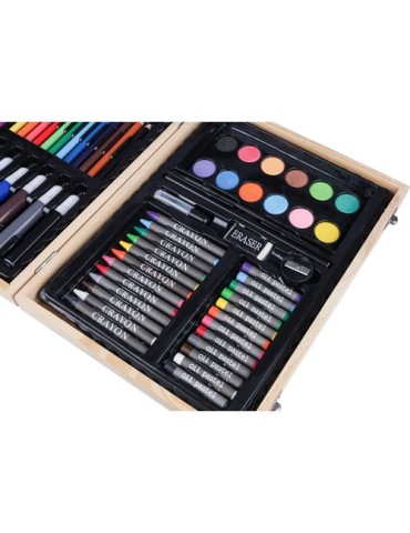 Coffret à dessin en bois Thessaly Matières : bois Couleurs : brun marquage laser ultra précis