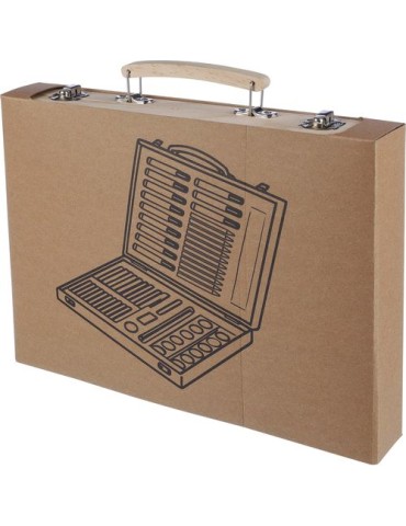 Coffret à dessin en bois Thessaly Matières : bois Couleurs : brun livraison express 24h 48h