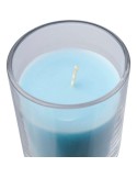 Bougie dans un contenant en verre Riven Matières : bambou Couleurs : rouge personnalisation sur mesure