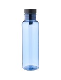 Gourde de 750 ml en rPET Aisling Matières : bambou Couleurs : bleu cobalt personnalisable avec votre logo