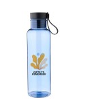 Gourde de 750 ml en rPET Aisling Matières : bambou Couleurs : bleu cobalt cadeau affaires élégant