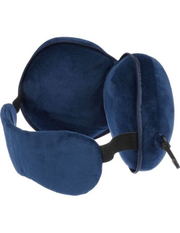 Ensemble d’oreillers de voyage Lontine Matières : coton Couleurs : noir cadeau entreprise pas cher