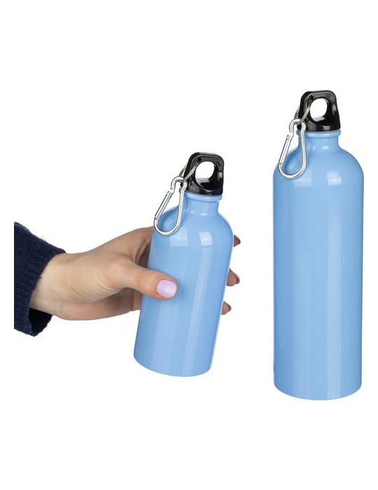 Gourde simple paroi de 400 ml en acier inoxydable recyclé Sable