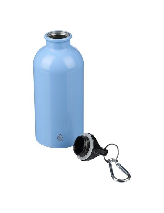 Gourde simple paroi de 400 ml en acier inoxydable recyclé Sable