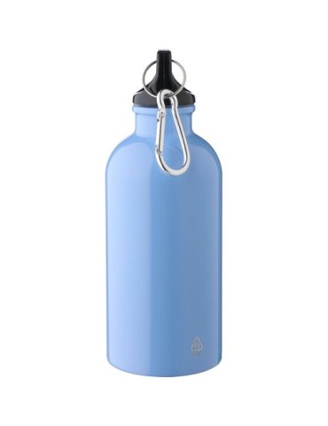 Gourde simple paroi de 400 ml en acier inoxydable recyclé Sable Matières : aluminium Couleurs : jaune accessoire événementiel un