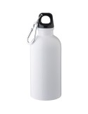 Gourde simple paroi de 400 ml en acier inoxydable recyclé Sable Matières : aluminium Couleurs : blanc goodies publicitaire événe