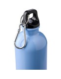 Gourde simple paroi de 400 ml en acier inoxydable recyclé Sable Matières : aluminium Couleurs : blanc personnalisation rapide en