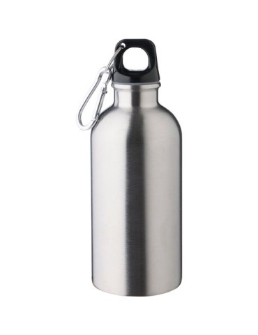 Gourde simple paroi de 400 ml en acier inoxydable recyclé Sable Matières : aluminium Couleurs : argenté livraison express 24h 48