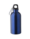Gourde simple paroi de 400 ml en acier inoxydable recyclé Sable Matières : aluminium Couleurs : bleu cobalt cadeau collaborateur