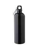 Gourde simple paroi de 750 ml en acier inoxydable recyclé Emeric Matières : aluminium Couleurs : noir objet promotionnel éco-res