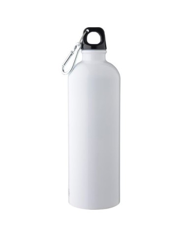 Gourde simple paroi de 750 ml en acier inoxydable recyclé Emeric Matières : aluminium Couleurs : blanc cadeau entreprise pas che