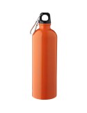 Gourde simple paroi de 750 ml en acier inoxydable recyclé Emeric Matières : aluminium Couleurs : orange marquage laser ultra pré