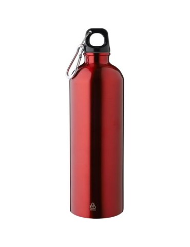 Gourde simple paroi de 750 ml en acier inoxydable recyclé Emeric Matières : aluminium Couleurs : rouge accessoire événementiel u