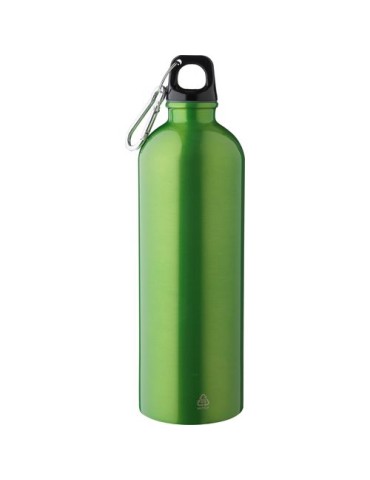 Gourde simple paroi de 750 ml en acier inoxydable recyclé Emeric Matières : aluminium Couleurs : vert clair goodies publicitaire