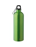 Gourde simple paroi de 750 ml en acier inoxydable recyclé Emeric Matières : aluminium Couleurs : vert clair goodies publicitaire