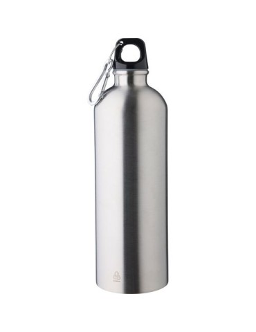 Gourde simple paroi de 750 ml en acier inoxydable recyclé Emeric Matières : aluminium Couleurs : argenté cadeau collaborateur pr