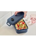 Lunch box en PP d’une capacité de 800 ml Ondine Matières : silicone Couleurs : blanc impression haute définition