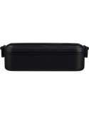 Lunch box en PP d’une capacité de 800 ml Ondine Matières : silicone Couleurs : noir personnalisable avec votre logo
