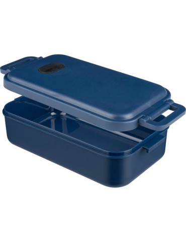 Lunch box en PP d’une capacité de 800 ml Ondine Matières : silicone Couleurs : noir objet promo petit budget