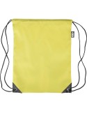 Sac à dos en polyester rPET recyclé Enrique Matières : PET recyclé Couleurs : jaune accessoire événementiel unique