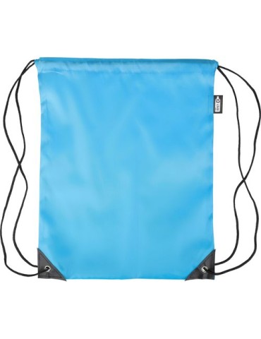 Sac à dos en polyester rPET recyclé Enrique Matières : PET recyclé Couleurs : bleu clair marquage laser ultra précis