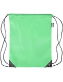 Sac à dos en polyester rPET recyclé Enrique Matières : PET recyclé Couleurs : vert clair objet promotionnel éco-responsable