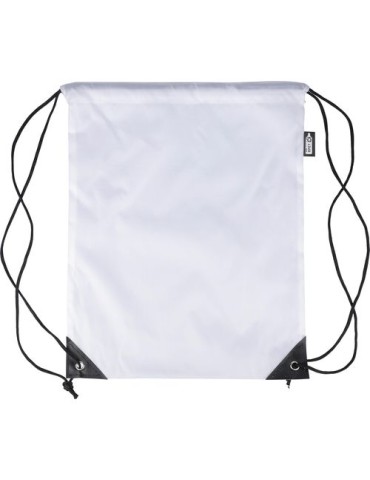 Sac à dos en polyester rPET recyclé Enrique Matières : PET recyclé Couleurs : blanc livraison express 24h 48h
