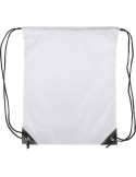 Sac à dos en polyester recyclé Steffi Matières : polyester Couleurs : blanc impression haute définition