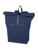 Sac à dos porte-ordinateur en polycoton 330 g/m2 Thaddeux Couleurs : bleu goodies publicitaire événementiel