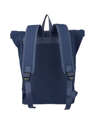 Sac à dos porte-ordinateur en polycoton 330 g/m2 Thaddeux Couleurs : bleu personnalisation rapide en France