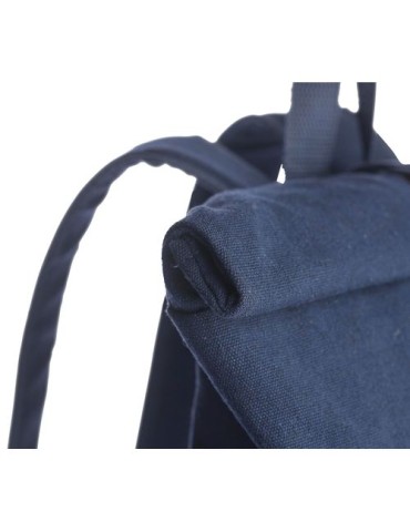 Sac à dos porte-ordinateur en polycoton 330 g/m2 Thaddeux Couleurs : bleu goodies personnalisé en stock