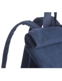 Sac à dos porte-ordinateur en polycoton 330 g/m2 Thaddeux Couleurs : bleu goodies personnalisé en stock