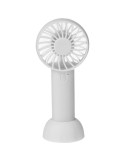 Ventilateur électrique portatif rechargeable en ABS Oren Matières : ABS Couleurs : blanc
