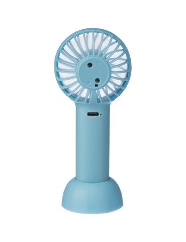 Ventilateur électrique portatif rechargeable en ABS Oren Matières : ABS Couleurs : blanc marquage laser ultra précis