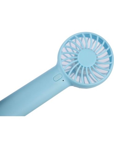 Ventilateur électrique portatif rechargeable en ABS Oren Matières : ABS Couleurs : blanc accessoire événementiel unique