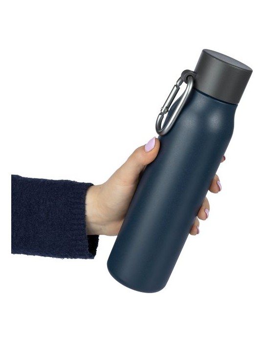 Gourde double paroi de 600 ml en acier inoxydable recyclé Cassian