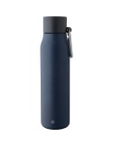 Gourde double paroi de 600 ml en acier inoxydable recyclé Cassian Matières : acier inoxydable Couleurs : noir cadeau entreprise 