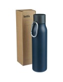 Gourde double paroi de 600 ml en acier inoxydable recyclé Cassian Matières : acier inoxydable Couleurs : noir cadeau affaires él