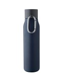 Gourde double paroi de 600 ml en acier inoxydable recyclé Cassian Matières : acier inoxydable Couleurs : bleu objet publicitaire