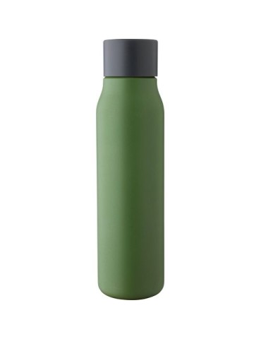 Gourde double paroi de 600 ml en acier inoxydable recyclé Cassian Matières : acier inoxydable Couleurs : vert cadeau entreprise 