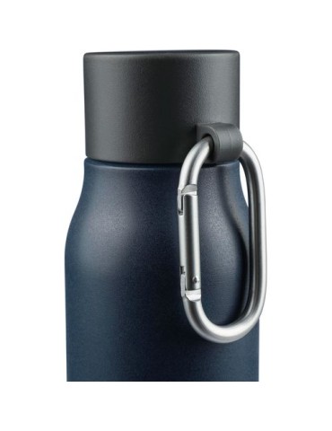 Gourde double paroi de 600 ml en acier inoxydable recyclé Cassian Matières : acier inoxydable Couleurs : vert objet publicitaire