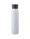 Gourde double paroi de 600 ml en acier inoxydable recyclé Cassian Matières : acier inoxydable Couleurs : blanc personnalisable a