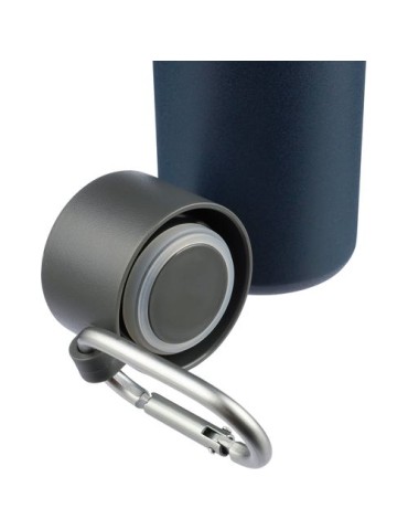 Gourde double paroi de 600 ml en acier inoxydable recyclé Cassian Matières : acier inoxydable Couleurs : blanc accessoire événem