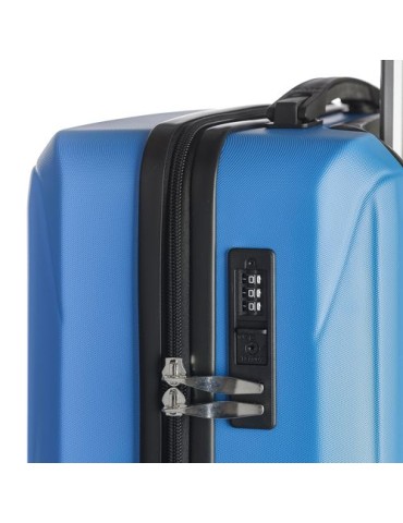Trolley en ABS avec coque rigide Alaric Matières : métal Couleurs : noir cadeau entreprise pas cher